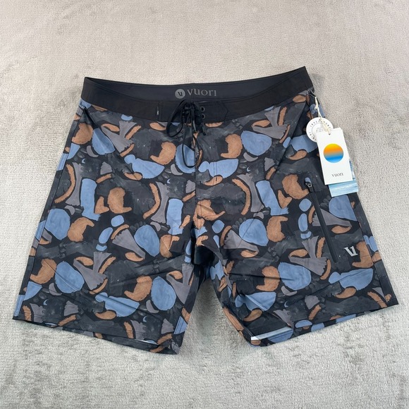 Vuori‎ x Rob Machado Infinity Boardshorts Men 34 Cloud Abstract Performance NWT
